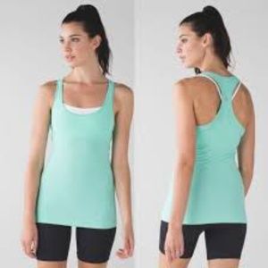 8(♡)Lululemon Cool Racerback in Heathered Mint